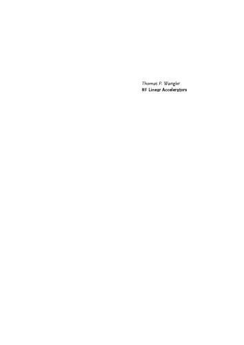 RF Linear Accelerators (Physics Textbook)