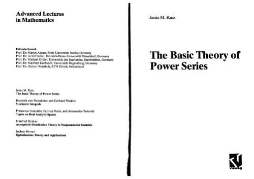 The Basic theory of power series