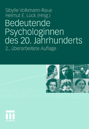 Bedeutende Psychologinnen des 20. Jahrhunderts 2. Auflage