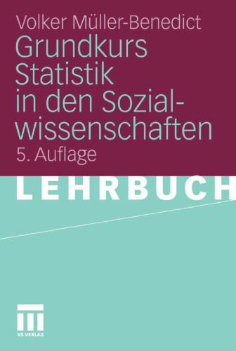 Grundkurs Statistik in den Sozialwissenschaften, 5. Auflage