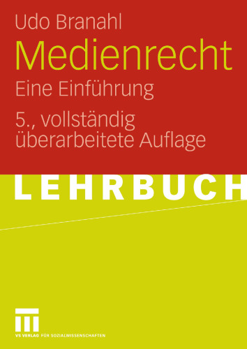 Medienrecht: Eine Einführung