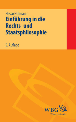 Einführung in die Rechts- und Staatsphilosophie
