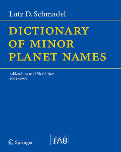 Dictionary of Minor Planet Names