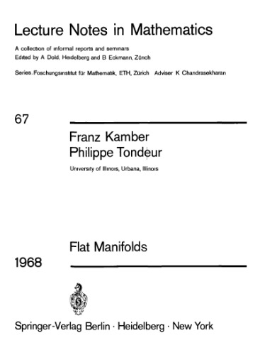 Flat Manifolds