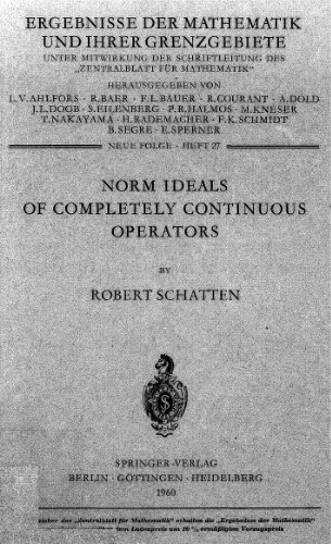 Norm Ideals of Completely Continuous Operators