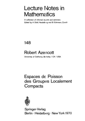 Espaces de Poisson des Groupes Localement Compacts