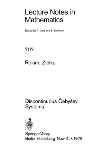 Discontinuous Chebyshev Systems