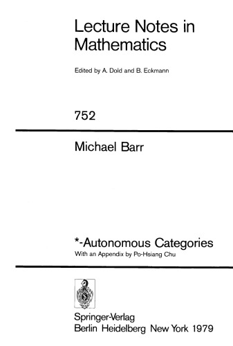 *- Autonomous Categories