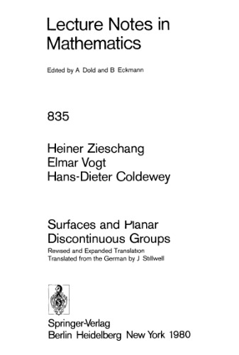 Surfaces and Planar Discontinuous Groups