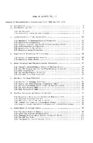 Topics in Nuclear Physics I