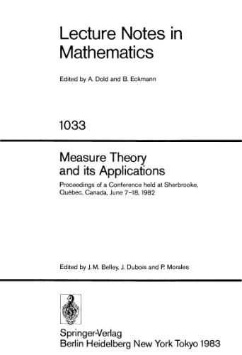 Measure Theory and its Applications