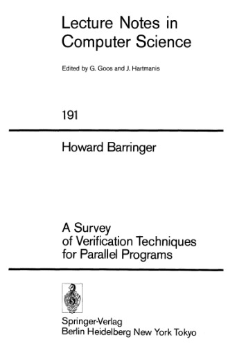 A Survey of Verification Techniques for Parallel Programs