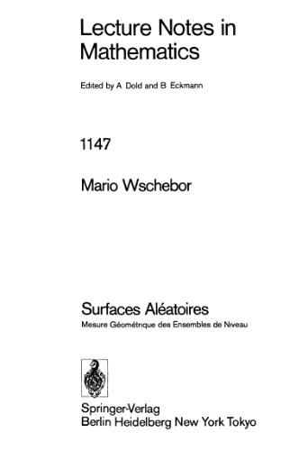 Surfaces Aleatoires