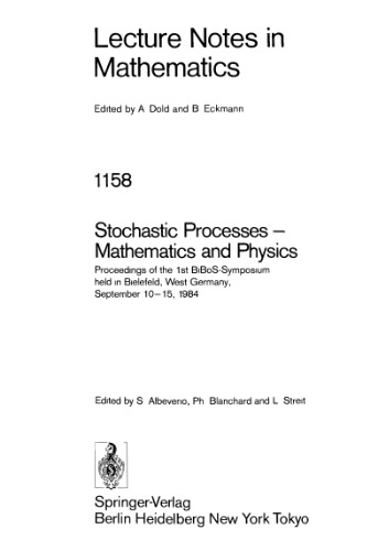 Stochastic Processes - Mathematics and Physics