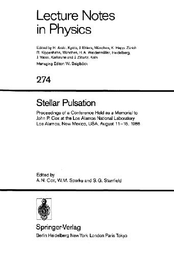 Stellar Pulsation