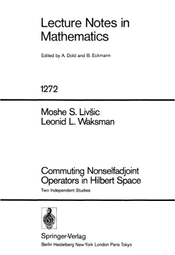 Commuting Nonselfadjoint Operators in Hilbert Space