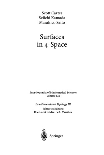 Surfaces in 4-space