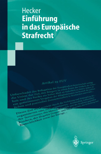 Europäisches Strafrecht (Springer-Lehrbuch) (German Edition)