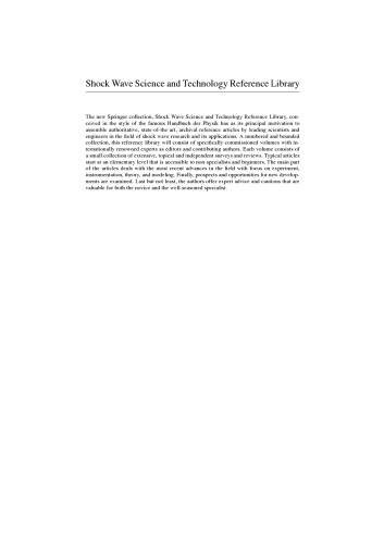 Shock Wave Science and Technology Reference Library, Vol. 2: Solids I