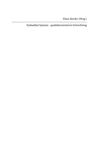 Embedded Systems - qualitätsorientierte Entwicklung