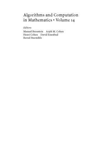Solving polynomial equations. Foundations, algorithms, and applications