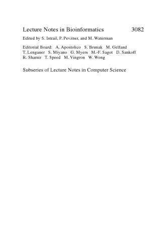 Computational Methods in Systems Biology: International Conference CMSB 2004, Paris, France, May 26-28, 2004, Revised Selected Papers