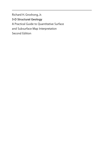 3-D Structural Geology