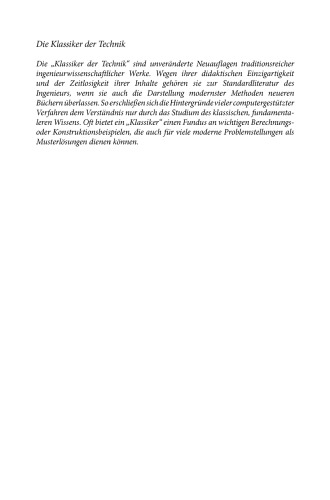 Leichtbau: Elemente und Konstruktion (Klassiker der Technik)