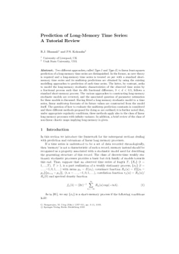 Processes with Long-Range Correlations: Theory and Applications