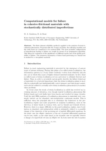 Continuous and Discontinuous Modelling of Cohesive-Frictional Materials (Lecture Notes in Physics, 568)