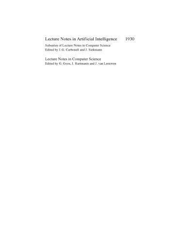 Artificial Intelligence and Symbolic Computation: International Conference AISC 2000 Madrid, Spain, July 17–19,2000 Revised Papers