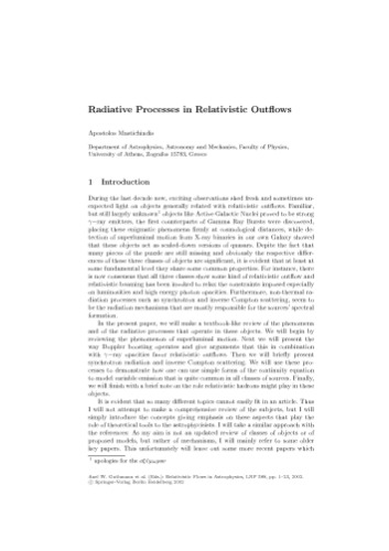 Relativistic Flows in Astrophysics