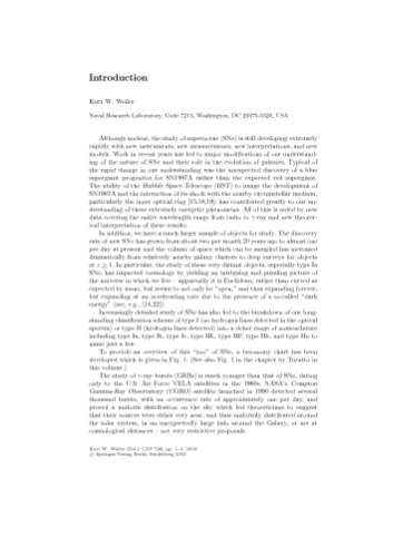 Supernovae and Gamma-Ray Bursters (Lecture Notes in Physics, 598)