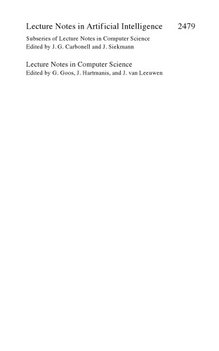 KI 2002: Advances in Artificial Intelligence: 25th Annual German Conference on AI, KI 2002 Aachen, Germany, September 16–20, 2002 Proceedings
