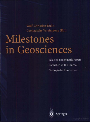 Milestones in Geosciences: Selected Benchmark Papers Published in the Journal Geologische Rundschau