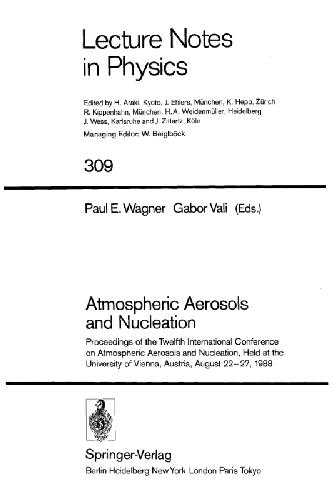 Atmospheric Aerosols and Nucleation