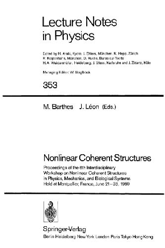 Nonlinear Coherent Structures