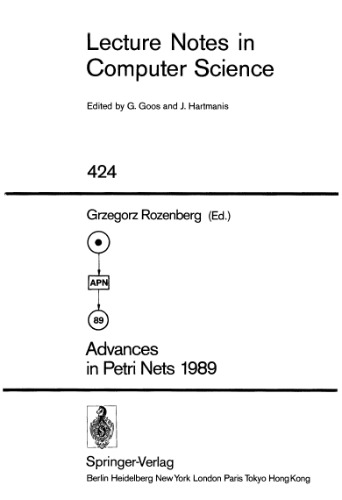 Advances in Petri Nets 1989