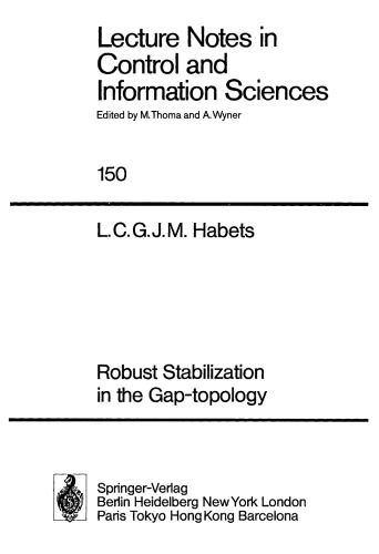 Robust Stabilization in the Gap-topology