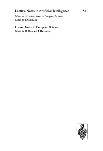 EPIA 91: 5th Portuguese Conference on Artificial Intelligence Albufeira, Portugal, October 1–3, 1991 Proceedings