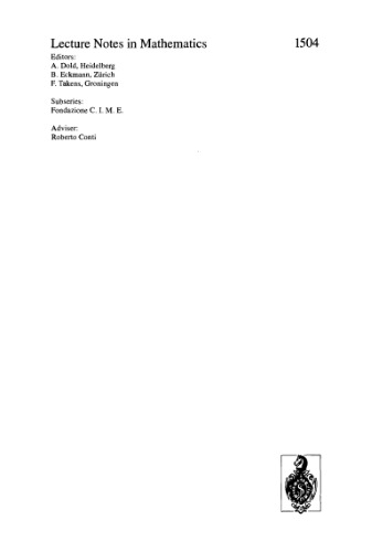 Geometric topology: recent developments. Lectures CIME