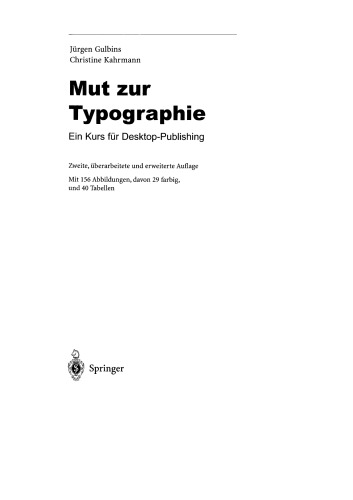 Mut Zur Typographie German -Attica