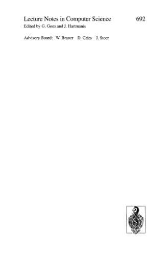 Advances in Spatial Databases: Third International Symposium, SSD '93 Singapore, June 23–25, 1993 Proceedings