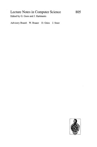 Parallel and Distributed Computing Theory and Practice: First Canada-France Conference Montréal, Canada, May 19–21, 1994 Proceedings