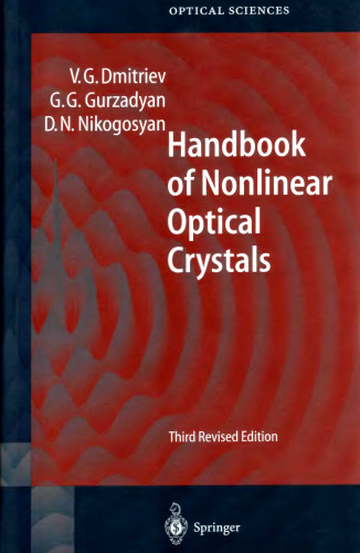 Handbook of nonlinear optical crystals