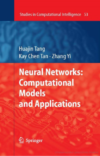 Neural Networks: Computational Models and Applications
