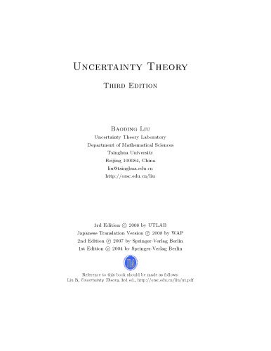 Uncertainty Theory
