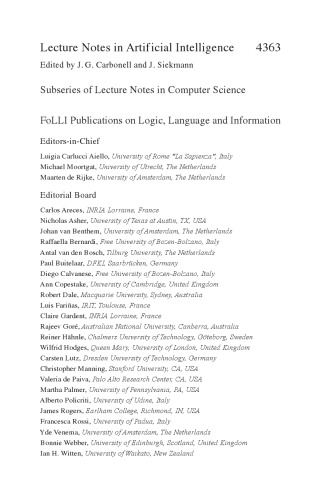 Logic, Language, and Computation: 6th International Tbilisi Symposium on Logic, Language, and Computation,TbiLLC 2005 Batumi, Georgia, September 12-16, 2005. Revised Selected Papers