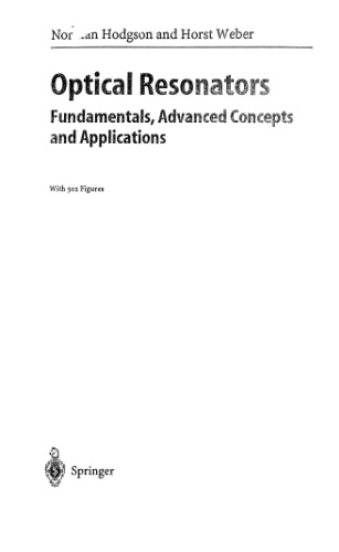 Optical resonators: fundamentals, advanced concepts and applications