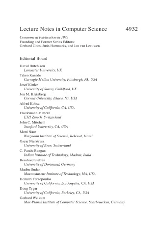 Foundations of Information and Knowledge Systems: 5th International Symposium, FoIKS 2008, Pisa, Italy, February 11-15, 2008. Proceedings